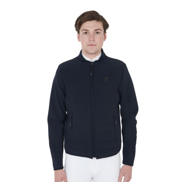 Veste pour homme en tissu technique perforé Equestro Veste pour homme en tissu technique perforé Equestro