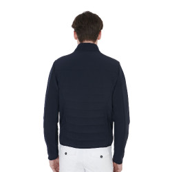 Veste pour homme en tissu technique perforé Equestro Marine Bleu marine
