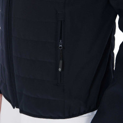 Veste pour homme en tissu technique perforé Equestro Marine Bleu marine