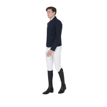 Veste pour homme en tissu technique perforé Equestro Veste pour homme en tissu technique perforé Equestro