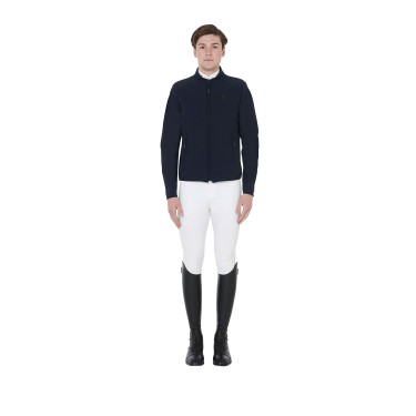 Veste pour homme en tissu technique perforé Equestro Veste pour homme en tissu technique perforé Equestro