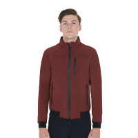 Veste pour homme en tissu technique avec capuche amovible Equestro Bordeaux