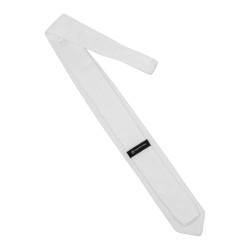 Cravate pour homme avec logo Equestro Blanc