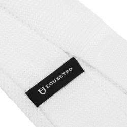Cravate pour homme avec logo Equestro Blanc