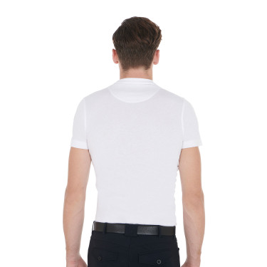 T-shirt homme coupe ajustée imprimé équestre Equestro T-shirt homme coupe ajustée imprimé équestre Equestro