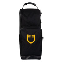 Sac pour bottes et casque logo brodé Equestro Noir Sac pour bottes et casque logo brodé Equestro Noir
