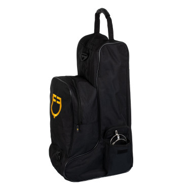 Sac pour bottes et casque deux fermetures éclair Equestro Noir