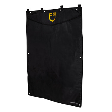 Tenture de box long avec logo brodé Equestro Tenture de box long avec logo brodé Equestro