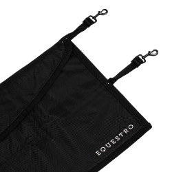 Porte de box avec logo brodé Equestro Noir