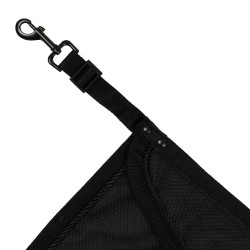 Porte de box avec logo brodé Equestro Noir