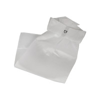 Plastron de compétition avec logo brodé Equestro Blanc Plastron de compétition avec logo brodé Equestro Blanc