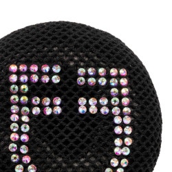 Filet à cheveux avec strass Equestro Noir