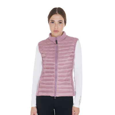 Gilet femme slim fit en polaire et tissu technique Equestro