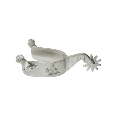 Éperons Metalab satinés pour reining Pool's Éperons Metalab satinés pour reining Pool's