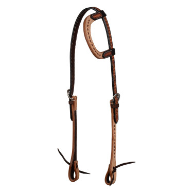 Bridon western une oreille bicolore Pool's