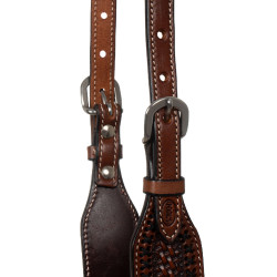 Bride western avec une oreille Pool's Noisette Marron Bride western avec une oreille Pool's Noisette Marron