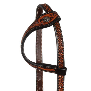 Bride western avec une oreille et motifs floraux Pool's Bride western avec une oreille et motifs floraux Pool's