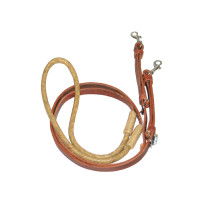 Rênes Barrel en rawhide Pool's Marron