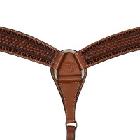 Collier de chasse western avec décorations Pool's Noisette Marron Collier de chasse western avec décorations Pool's Noisette Marron