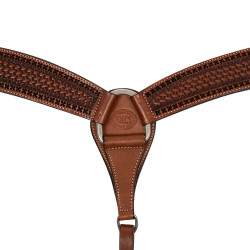 Collier de chasse western avec décorations Pool's Noisette Marron