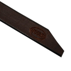 Rênes western avec décoration florale Pool's Marron foncé