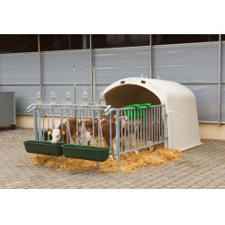 Mangeoire longue à suspendre 42l 100cm plastique verte Kerbl Mangeoire longue à suspendre 42l 100cm plastique verte Kerbl