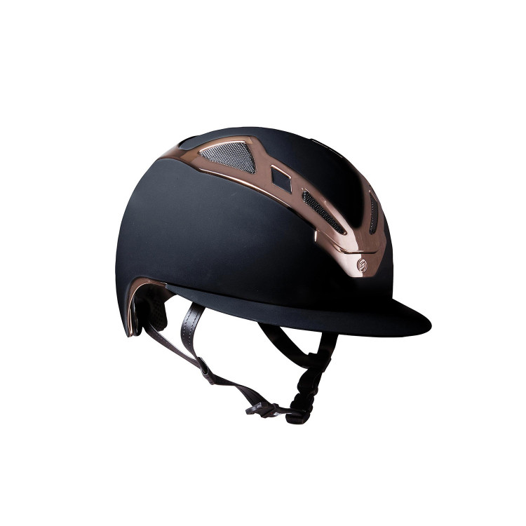 Casque Apex Chr noir mat/or rose pour femme Suomy