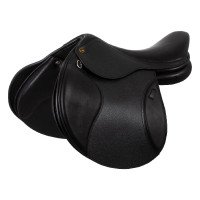 Selle de saut en cuir Chicago avec arcade interchangeable inclut 4 arçons Supreme Noir