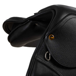 Selle de saut en cuir Chicago avec arcade interchangeable inclut 4 arçons Supreme Noir Selle de saut en cuir Chicago avec arcade interchangeable inclut 4 arçons Supreme Noir