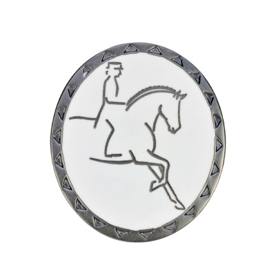 Broche cavalière de dressage Umbria Equitazione Noir