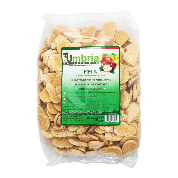 Crunchies chevaux aux pommes 930g Umbria Equitazione