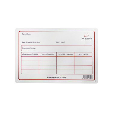Plaque de box en aluminium Umbria Equitazione Plaque de box en aluminium Umbria Equitazione