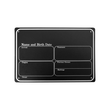 Plaque de box en plastique noir Umbria Equitazione Plaque de box en plastique noir Umbria Equitazione