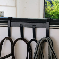Porte-filet amovible 4 crochets Hennie Noir Porte-filet amovible 4 crochets Hennie Noir