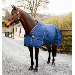 Couverture de box Horseware Rambo Optimo 200g Marine / bordeaux Bleu Couverture de box Horseware Rambo Optimo 200g Marine / bordeaux Bleu
