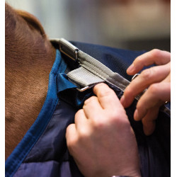 Couverture d'extérieur Horseware Rambo Duo 100g + liner 300g Marine / bleu ciel