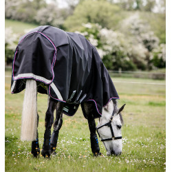 Couverture Horseware Rambo Supreme 1680D Turnout 0g Marine / bordeaux Bleu