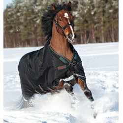 Couverture Horseware Rambo Original 200g avec Leg Arches Noir