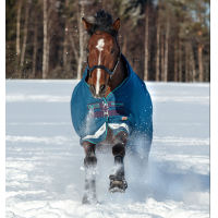 Couverture Horseware Rhino Original Vari-Layer 250g 1000D Marine / gris Bleu