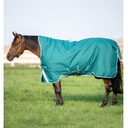 Couverture Horseware High Neck Amigo® Bravo 12 Original 250g 1200D Vert / aqua Couverture Horseware High Neck Amigo® Bravo 12 Original 250g 1200D Vert / aqua
