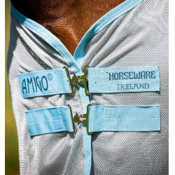 Couverture anti-mouches Horseware Amigo AmEco Bug Buster 0g Argent / bleu ciel Couverture anti-mouches Horseware Amigo AmEco Bug Buster 0g Argent / bleu ciel