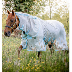 Couverture anti-mouches Horseware Amigo AmEco Bug Buster 0g Argent / bleu ciel Couverture anti-mouches Horseware Amigo AmEco Bug Buster 0g Argent / bleu ciel