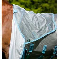 Couverture anti-mouches Horseware Amigo AmEco Bug Buster 0g Argent / bleu ciel Couverture anti-mouches Horseware Amigo AmEco Bug Buster 0g Argent / bleu ciel