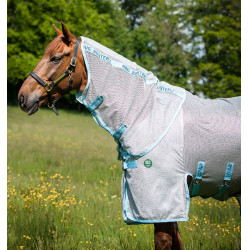 Couverture anti-mouches Horseware Amigo AmEco Bug Buster 0g Argent / bleu ciel Couverture anti-mouches Horseware Amigo AmEco Bug Buster 0g Argent / bleu ciel