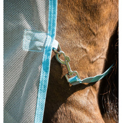 Couverture anti-mouches Horseware Amigo AmEco Bug Buster 0g Argent / bleu ciel Couverture anti-mouches Horseware Amigo AmEco Bug Buster 0g Argent / bleu ciel
