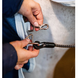 Liner Horseware 100g Eco Sarcelle eco print / gris Bleu