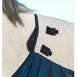 Couverture d'extérieur Horseware Rambo® Summer 0g disque avec doublure 100g 600D Marine / gris Bleu