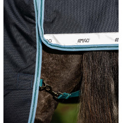 Couverture Horseware Amigo® Bravo 12 Plus 250g 1200D Marine / aqua Bleu
