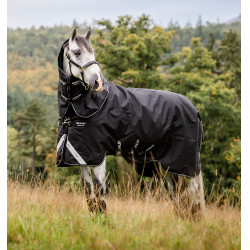Couverture Horseware Amigo Super Bravo Plus 250g Noir / noir / blanc Couverture Horseware Amigo Super Bravo Plus 250g Noir / noir / blanc