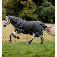 Couverture Horseware Amigo Super Bravo Plus 250g Noir / noir / blanc Couverture Horseware Amigo Super Bravo Plus 250g Noir / noir / blanc